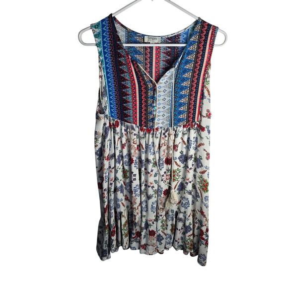 Umgee Tops - Umgee sleeveless Blouse Boho Style long EUC